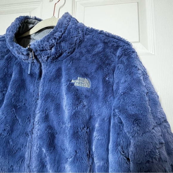 The North Face Purple Gray Reversible Fleece Puffer Jacket Size - Picture 2 of 10